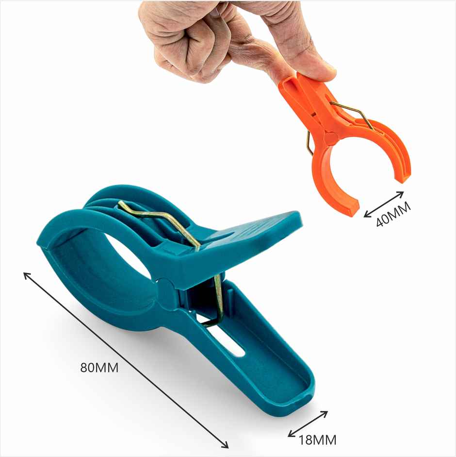 Jatin Creta Plastic Cloth Hanging Clips | Set Of 12 Pcs Combo