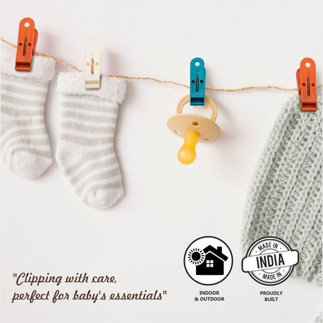 Jatin Verna Plastic Cloth Hanging Clips Set of 12 pcs