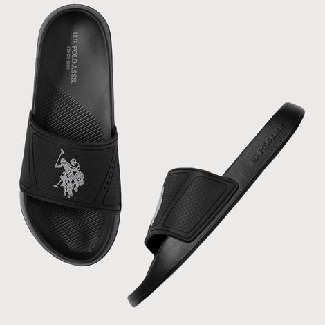 U.S. Polo Assn. | Men Phil Sliders | Black | UK 7