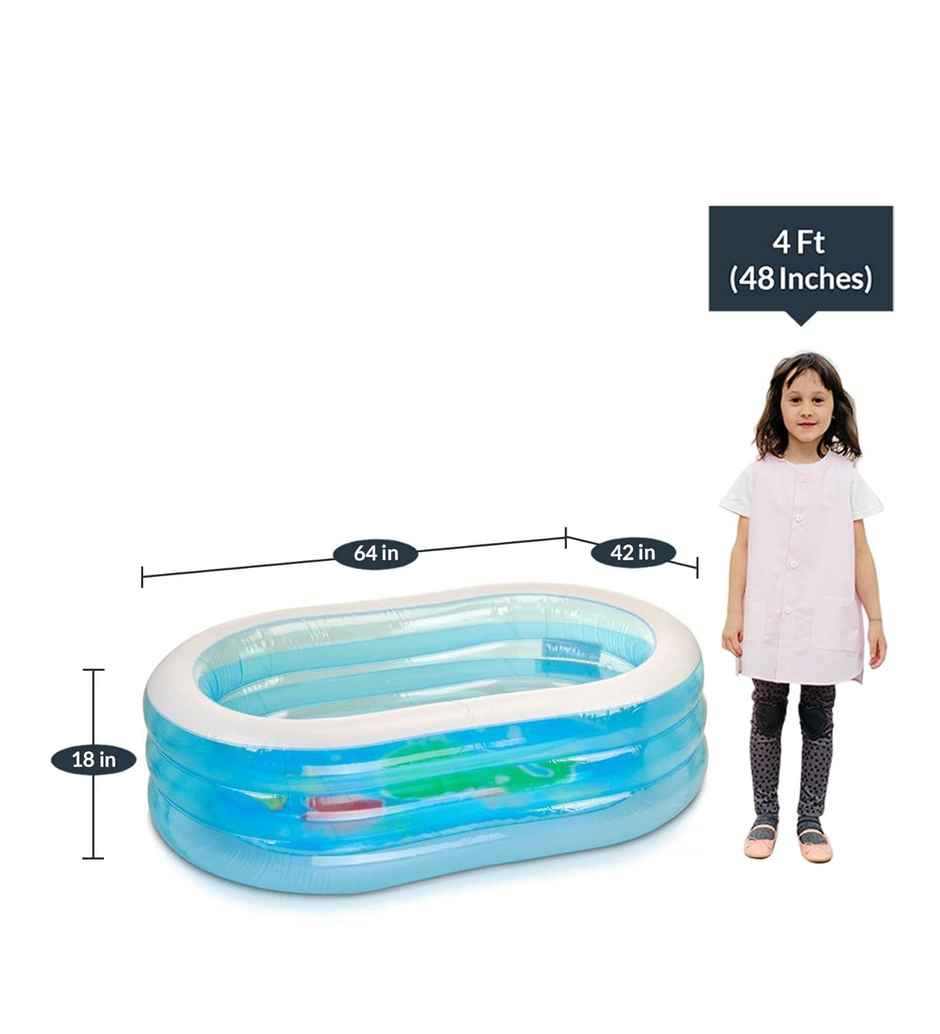 Toyshine Big Size Inflatable 3 Rings Baby Bath Tub Swimming Pool Play Centre Toy For Kids