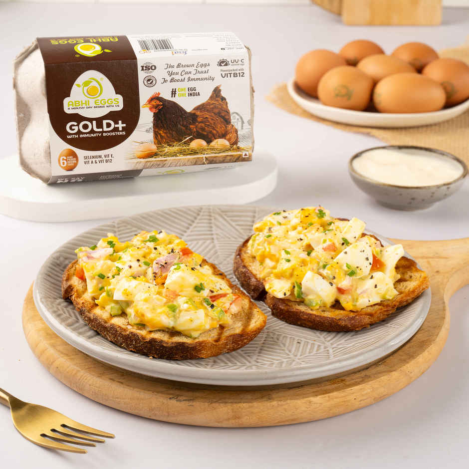 Abhi Eggs Gold + Brown Eggs With Immunity Boosters