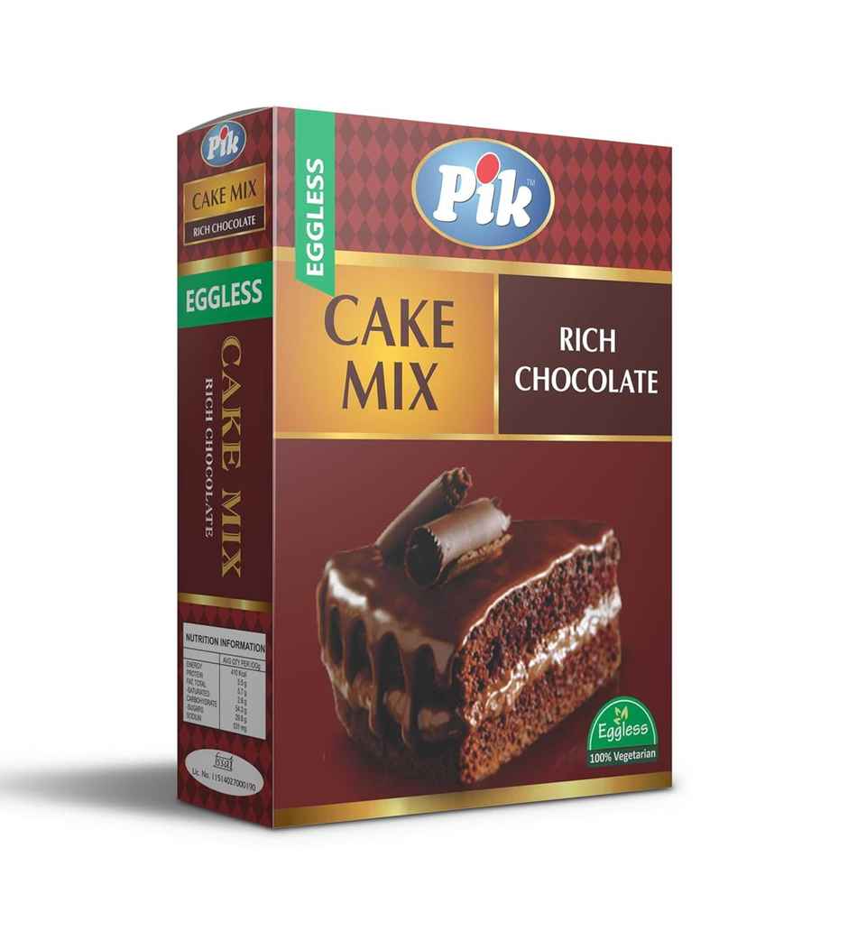 Pik Eggless Cake Mix - Rich Chocolate