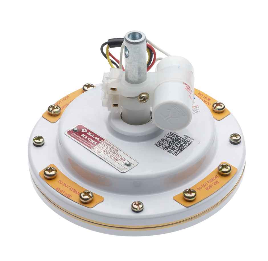 Bajaj Maxima Ceiling Fan, 600mm,High Speed,Double Ball Bearing,Quick-start High Torque Motor, White