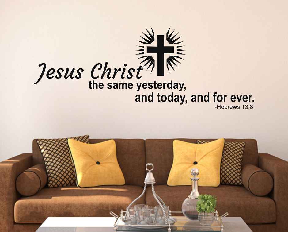 Wollzo 105 cm Bible Quotes Self Adhesive Sticker