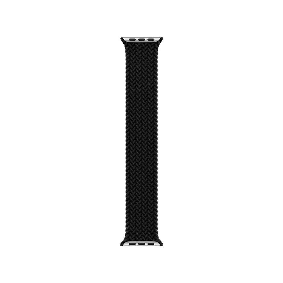 DailyObjects (42/44/45/46/49/Series10 46mm) Black Braided Solo Loop WatchBand