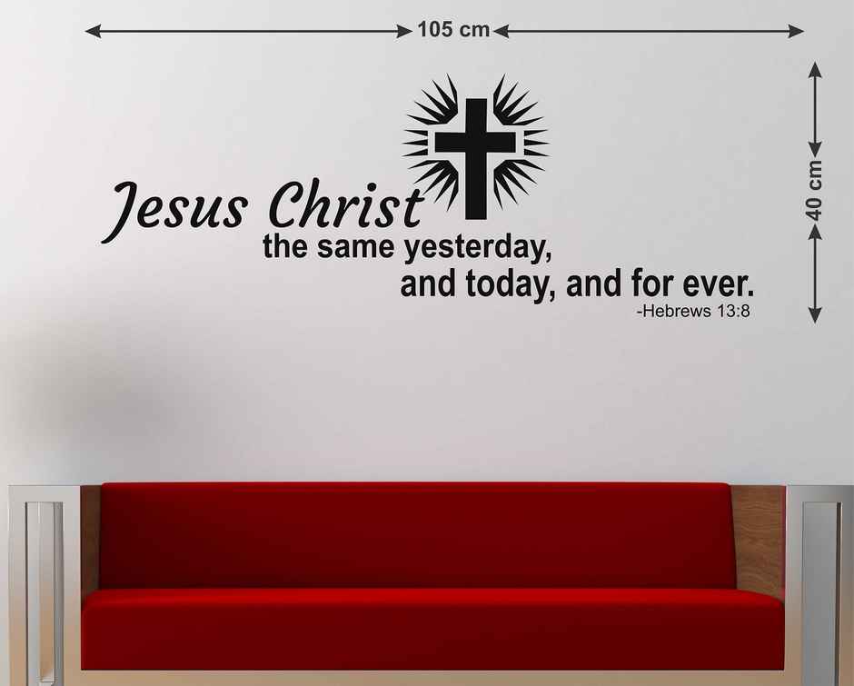 Wollzo 105 cm Bible Quotes Self Adhesive Sticker