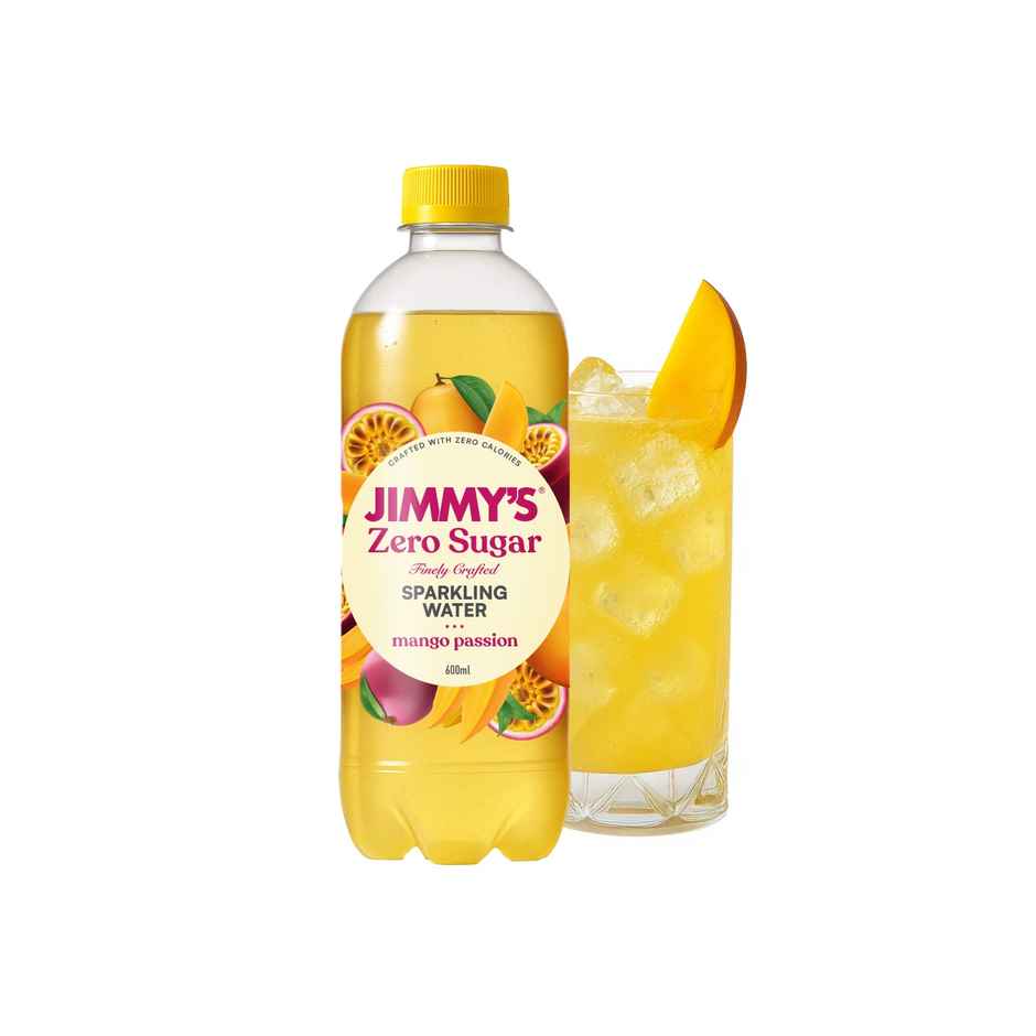 Jimmy's Zero Sugar Mango passion Sparkling Water