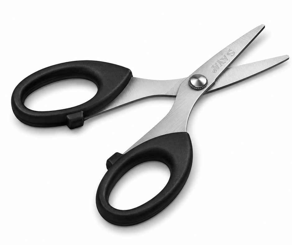 Saya Stainless Steel Scissors | 4.75 inch Precision Cutting Shears for Office, School & Crafts