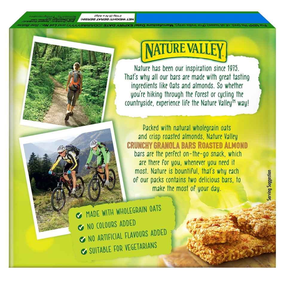 Nature Valley Crunchy Granola Bars Whole Grain Oats & Roasted Almond