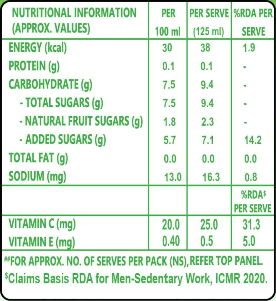 B Natural Orange Juice