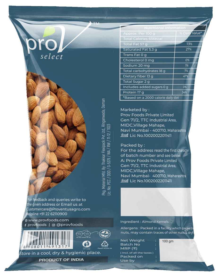 ProV Select Whole Natural California Almonds