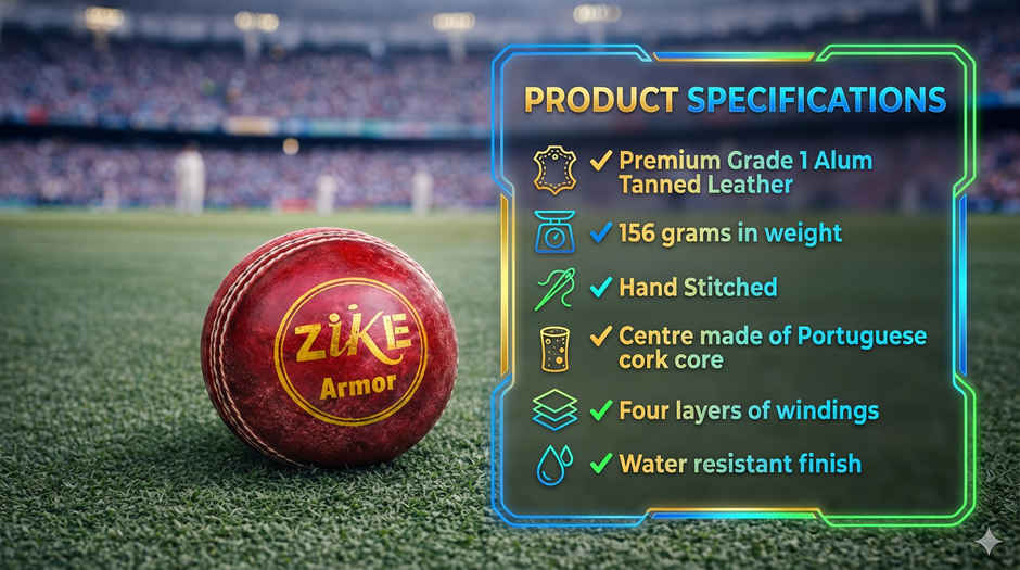 Zike Armor Leather Ball (Red)