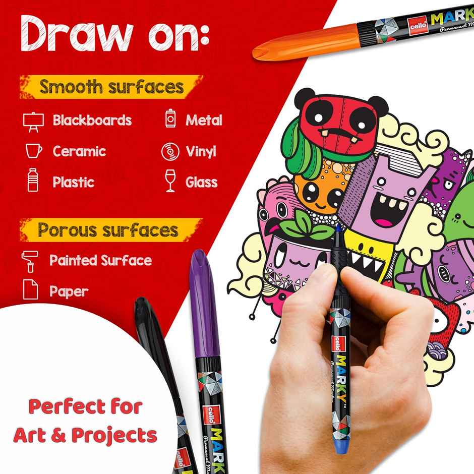 Cello Marky Permanent Marker - Blister