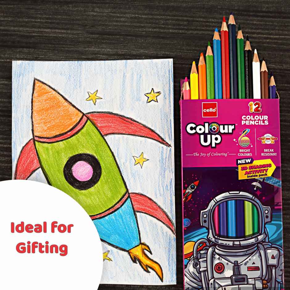 Cello ColourUp Colour Pencils-12 Shades