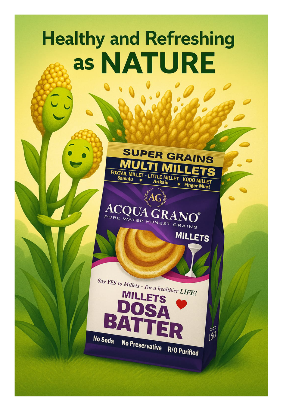 ACQUA GRANO Multi Millets Dosa Batter
