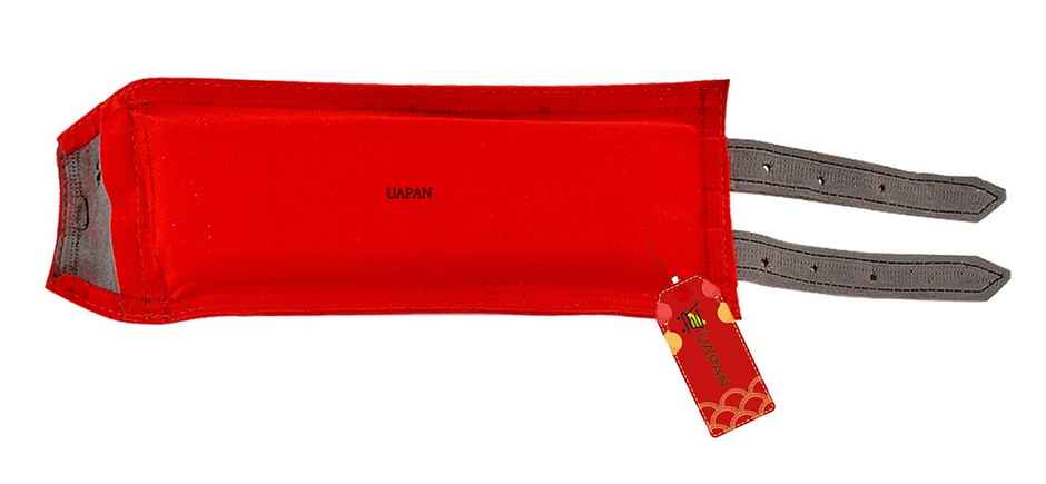 Uapan Brass Ghungroo Velvet Pad With Strip 3 Line Pair, 30+31
