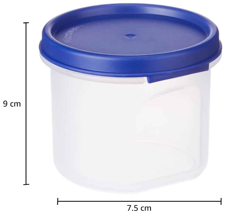Mahaware Modular Slim Round Container 300ml (Set of 3) (Blue)