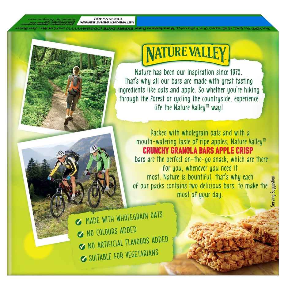 Nature Valley Crunchy Granola Bars Whole Grain Apple Crisp