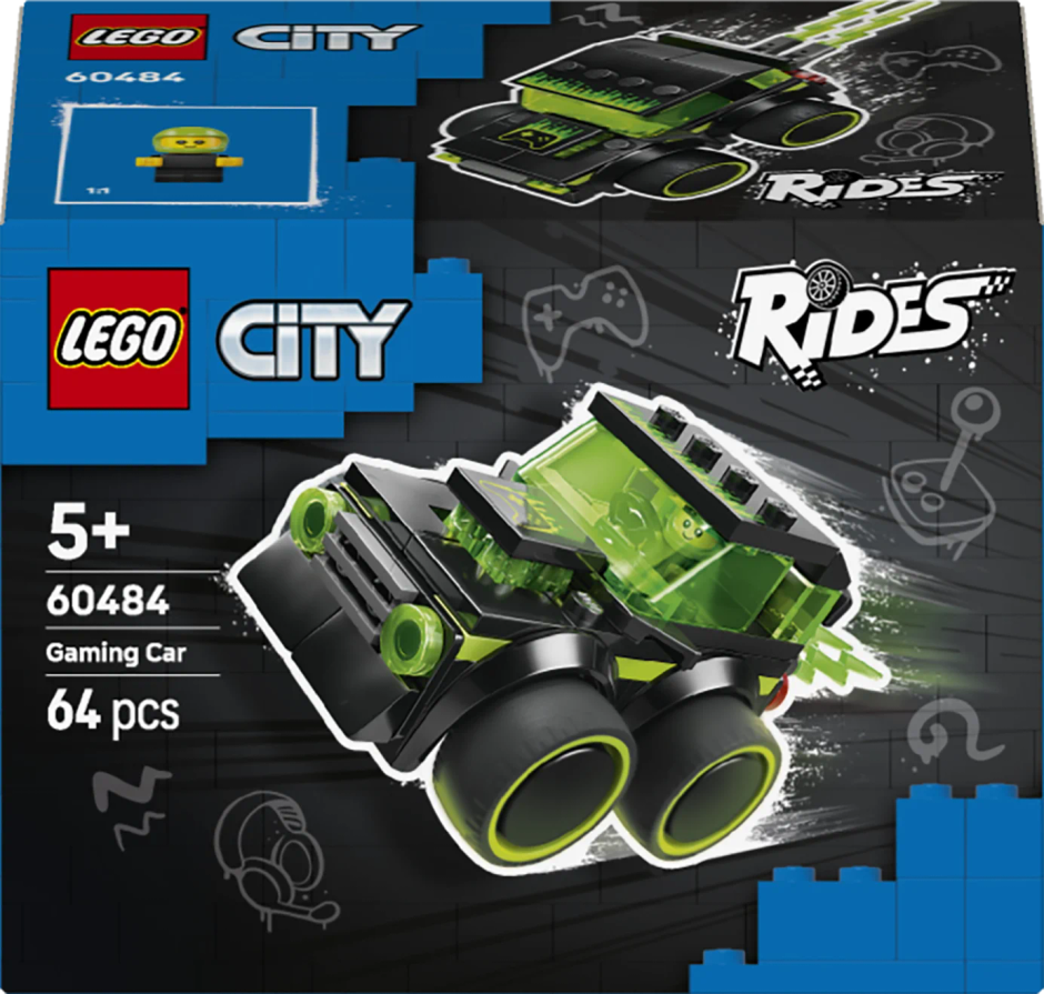 LEGO City Rides Gaming Race Car Model Car Kit 60484