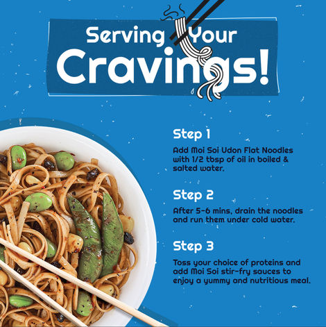 MOI SOI Udon Noodles - Non-Sticky, Easy To Cook, No Preservatives Combo