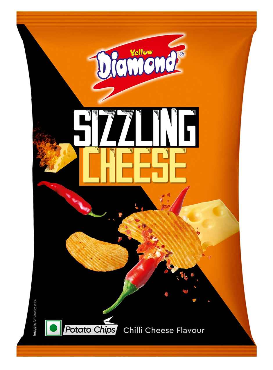 Yellow Diamond Sizzling Cheese Chips