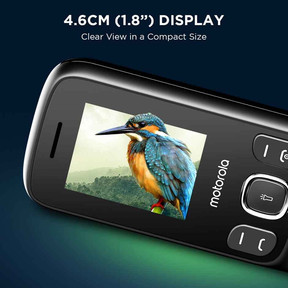 Motorola A10e Dual Sim Keypad Phone | Long Lasting Battery | Black