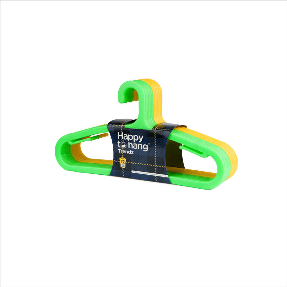 Happy To Hang 12 Piece Trendz Polypropylene Hanger