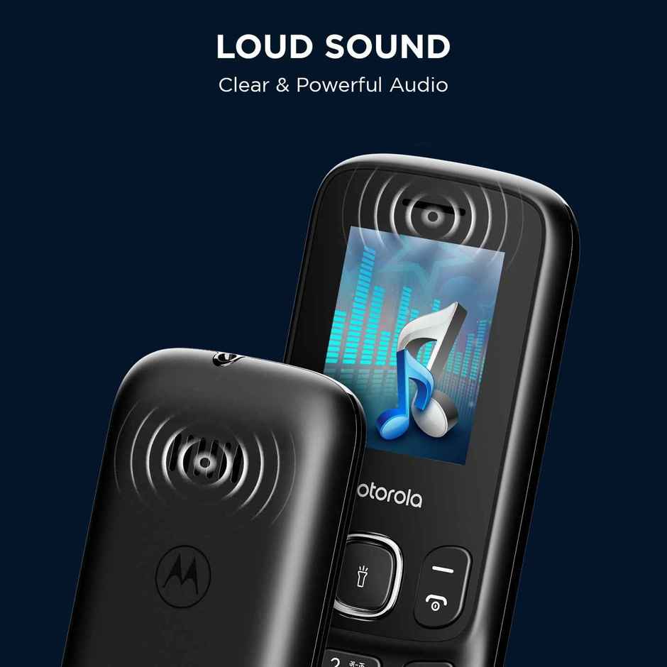 Motorola A10e Dual Sim Keypad Phone | Long Lasting Battery | Black