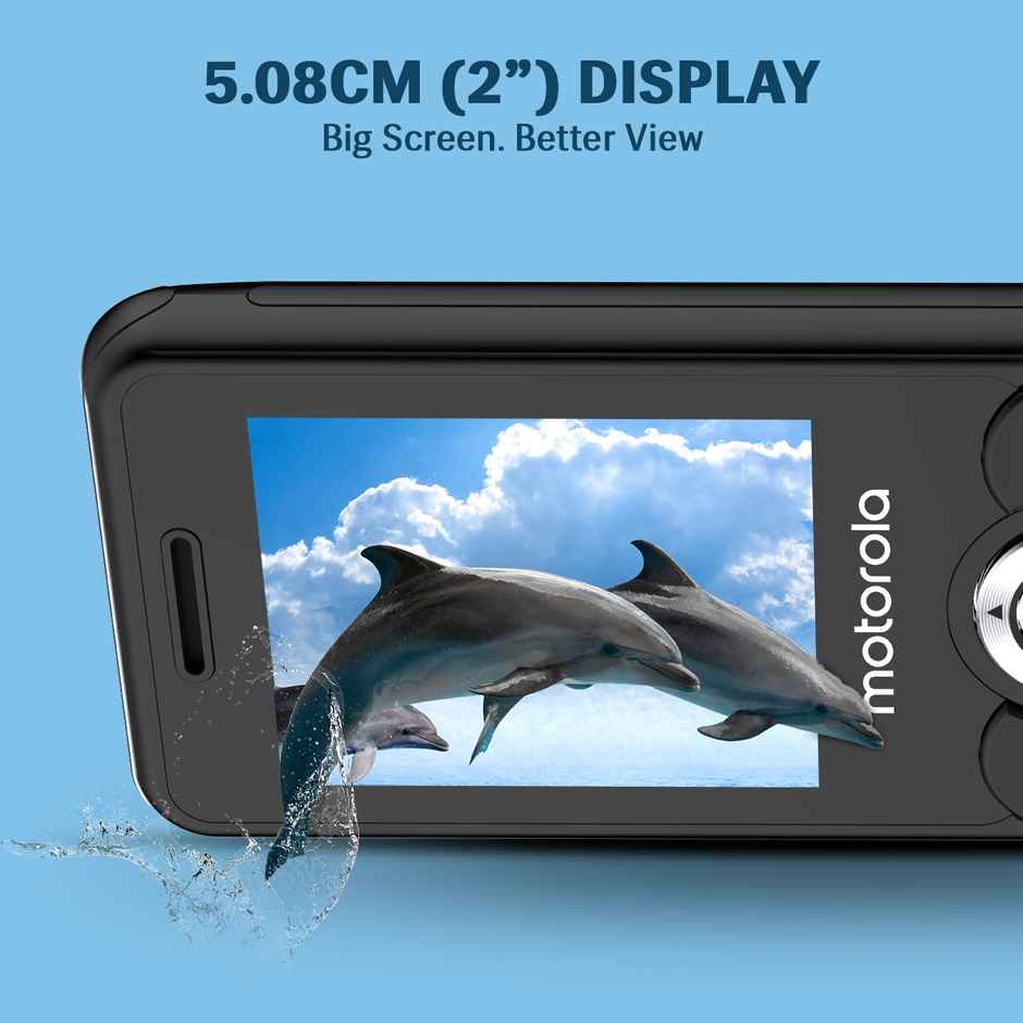 Motorola All-New A300 Dual Sim Keypad Phone | Black