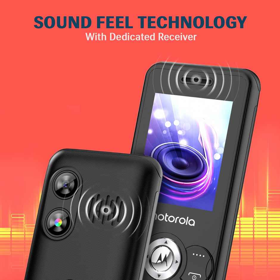 Motorola All-New A300 Dual Sim Keypad Phone | Black