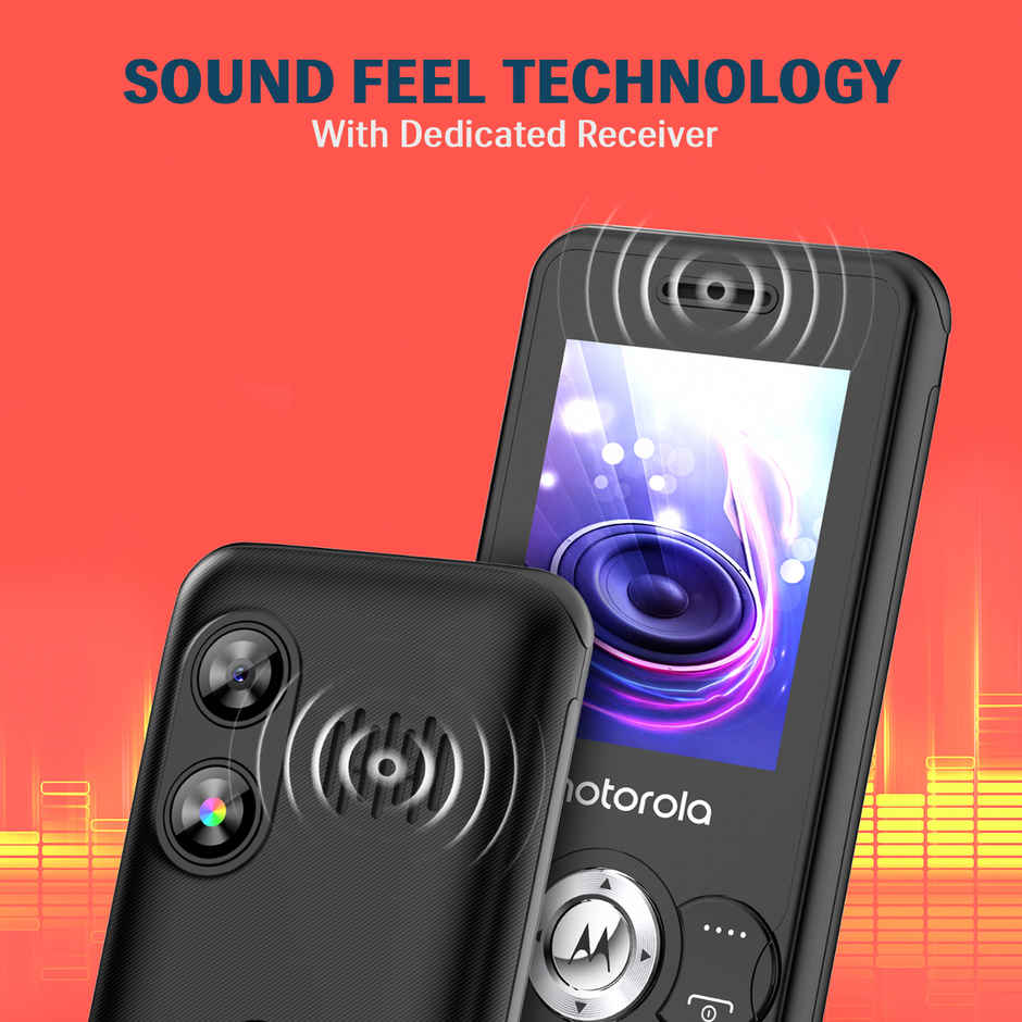 Motorola All-New A300 Dual Sim Keypad Phone | Black