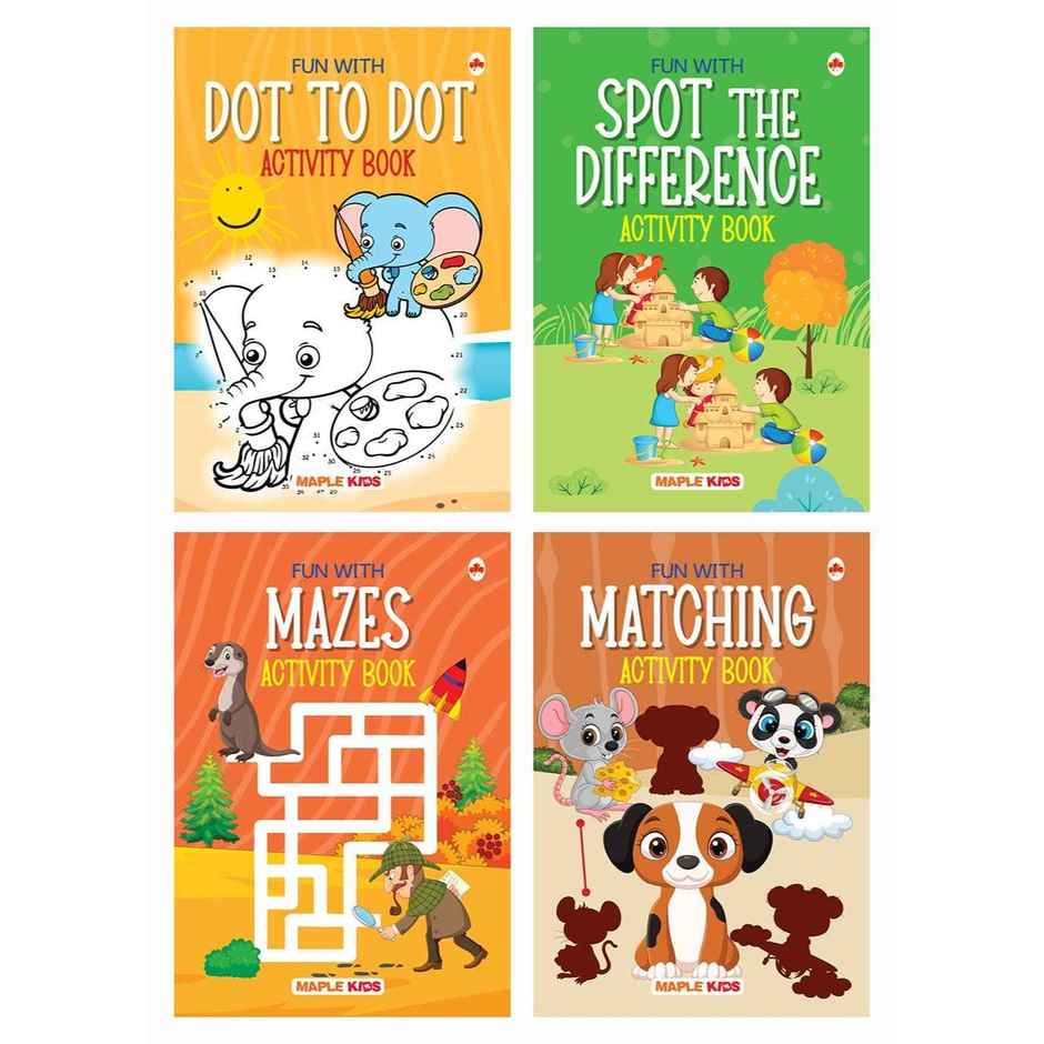 Brain Boosting Activity Book Set (Set of 4 Books)