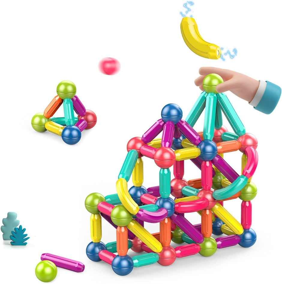 Kidara Magnetic Sticks & Balls Educational Building Toy for Kids