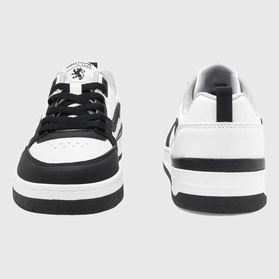 Red Tape Casual Sneaker Shoes For Men | Impact-Resistant Comfort | White-Black | Size6