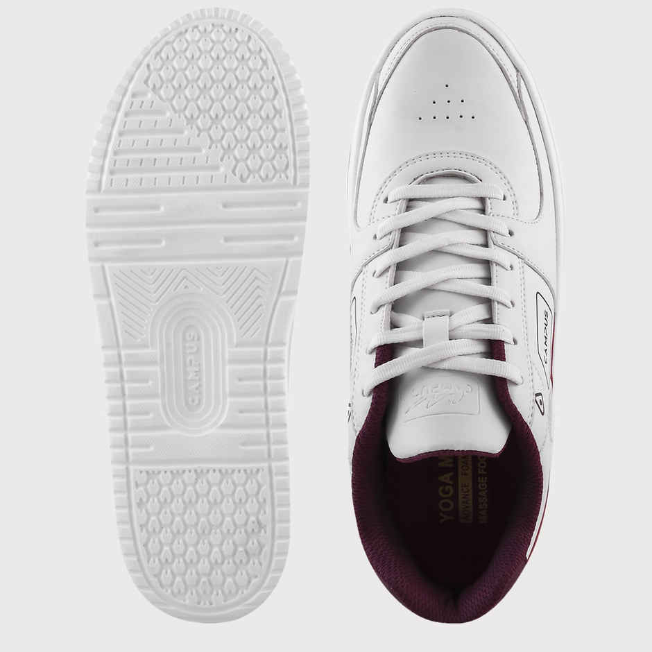Campus OG-10 White Wine Men's Sneaker Shoes - UK 9