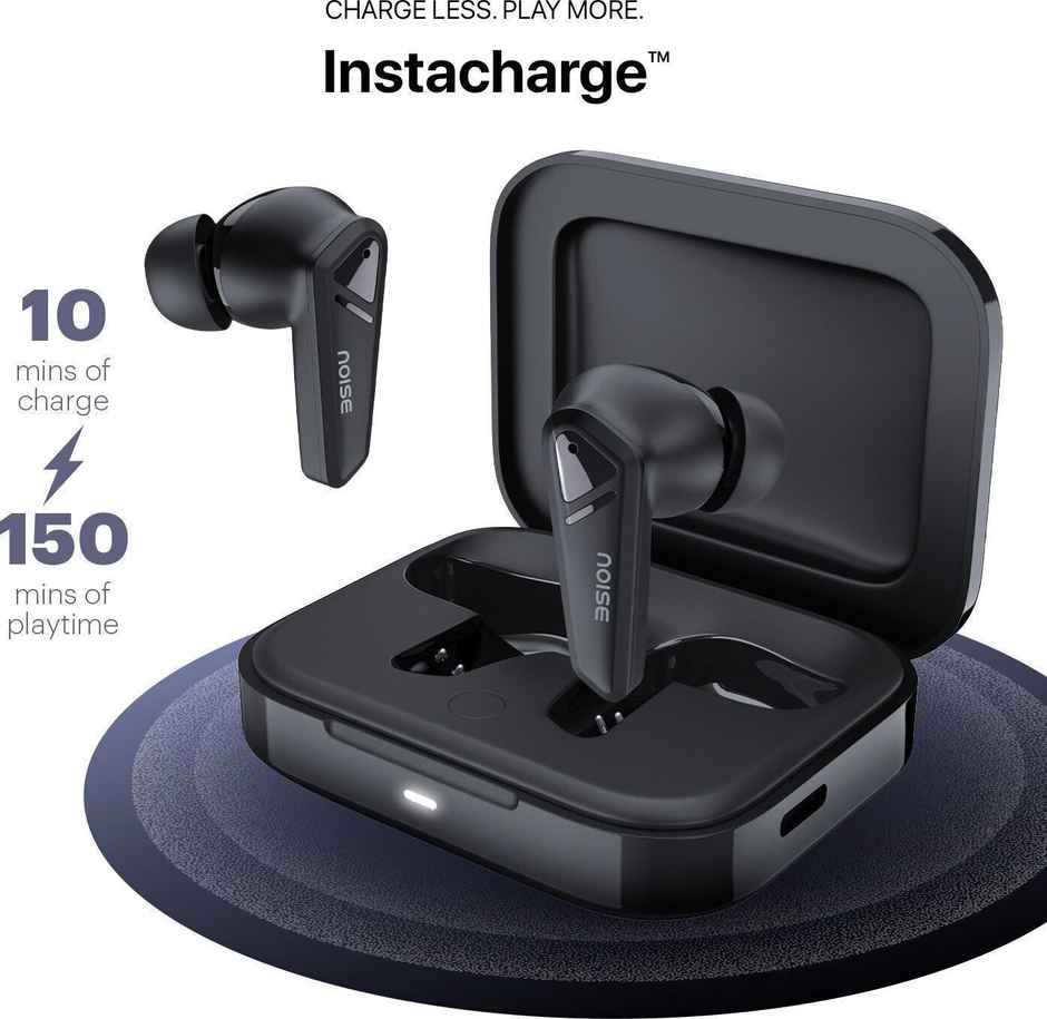 Noise Buds F1 50H Playtime 4 Mic ENC 11mm Driver Low latency Headphones | Carbon Black