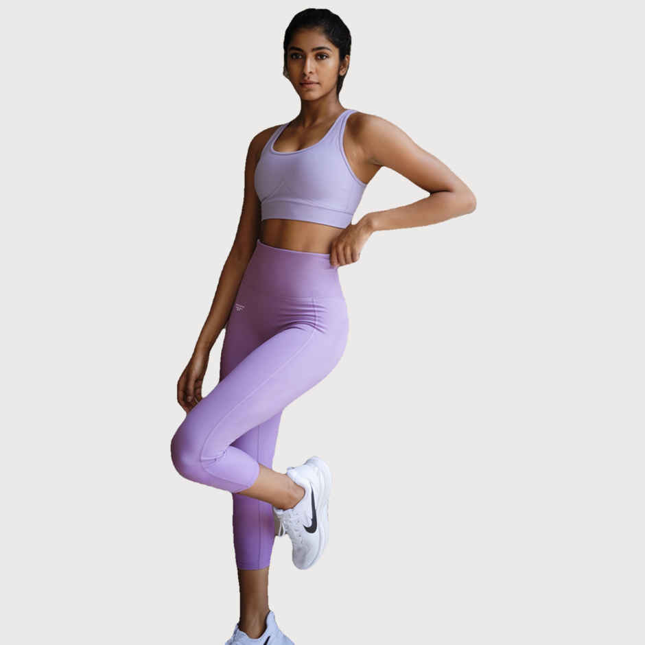 Fflirtygo Women's Capri 4 Way Stretch Slim Fit Leggings Fsc | Lavm | L