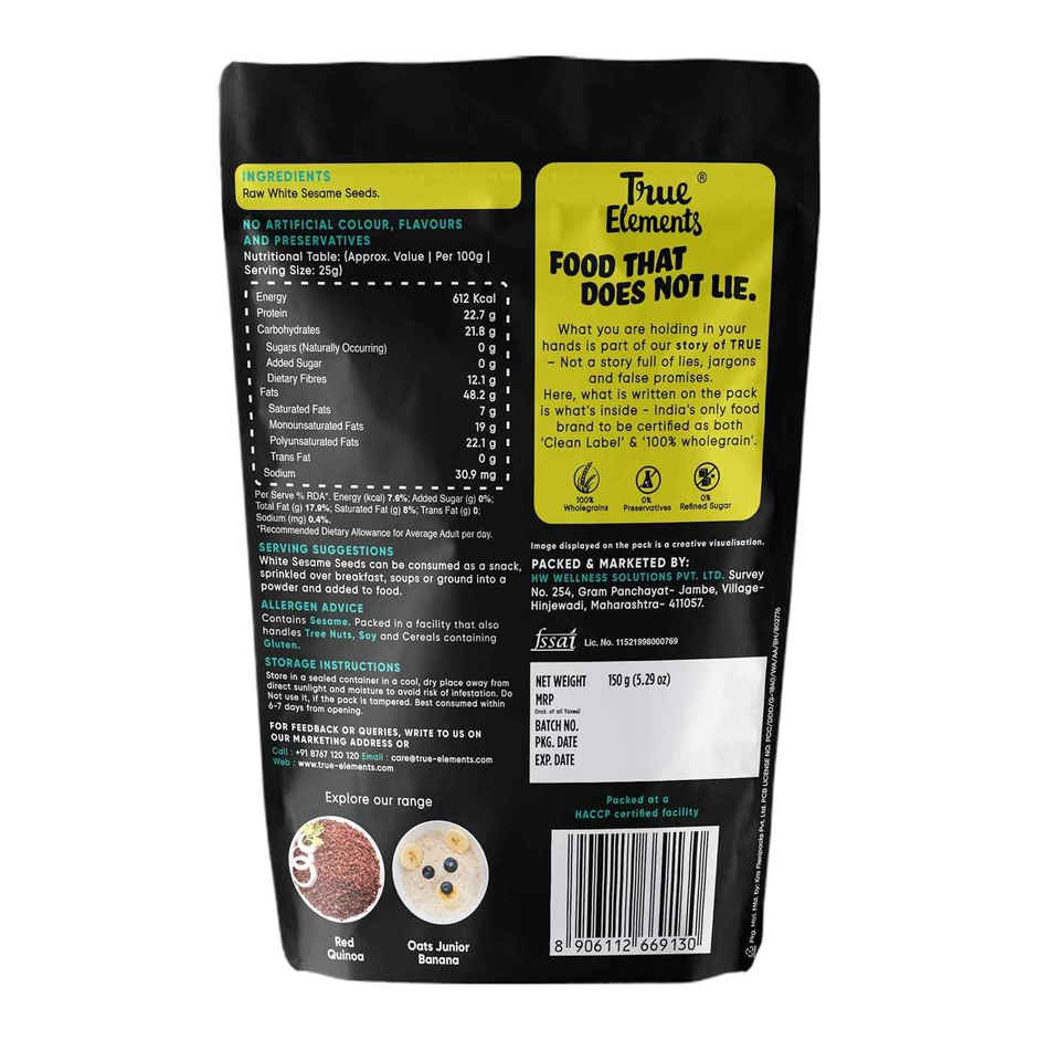 True Elements White Sesame Raw Seeds