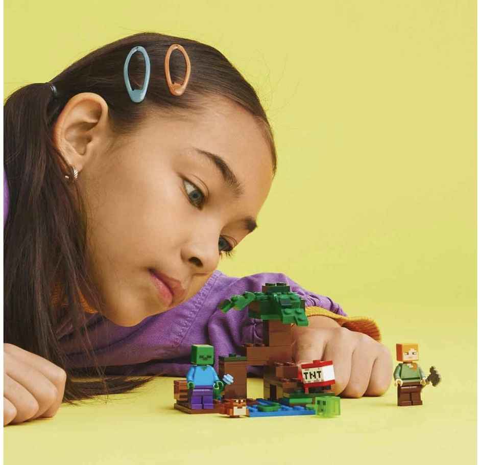 Lego Minecraft The Swamp Adventure Building Toy Set (65 Pieces)