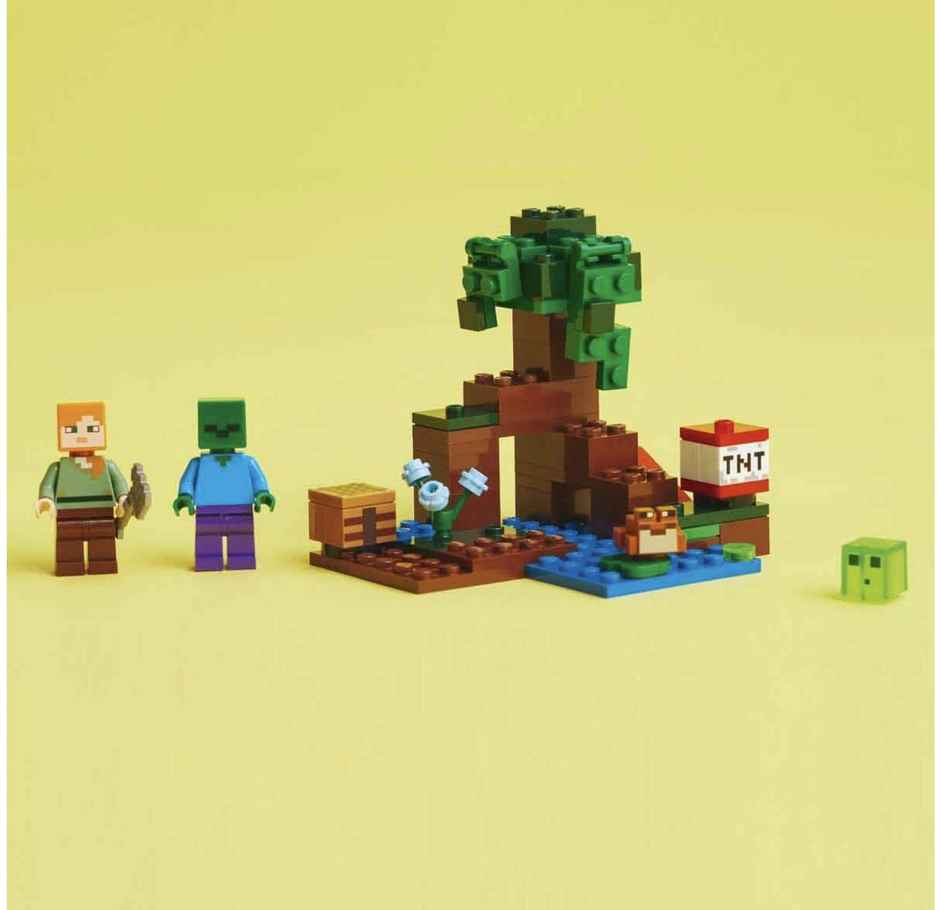 Lego Minecraft The Swamp Adventure Building Toy Set (65 Pieces)