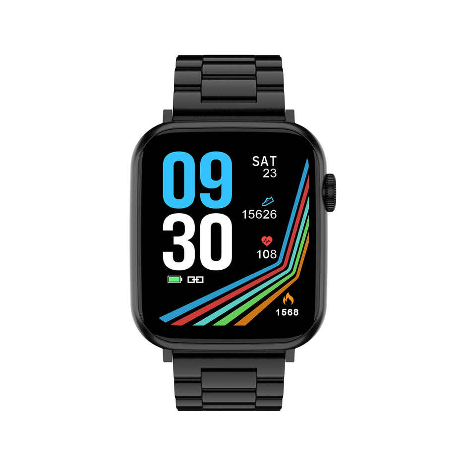 Fire-Boltt Lumos Smartwatch | 1.91" Display | BT Calling - Steel Black