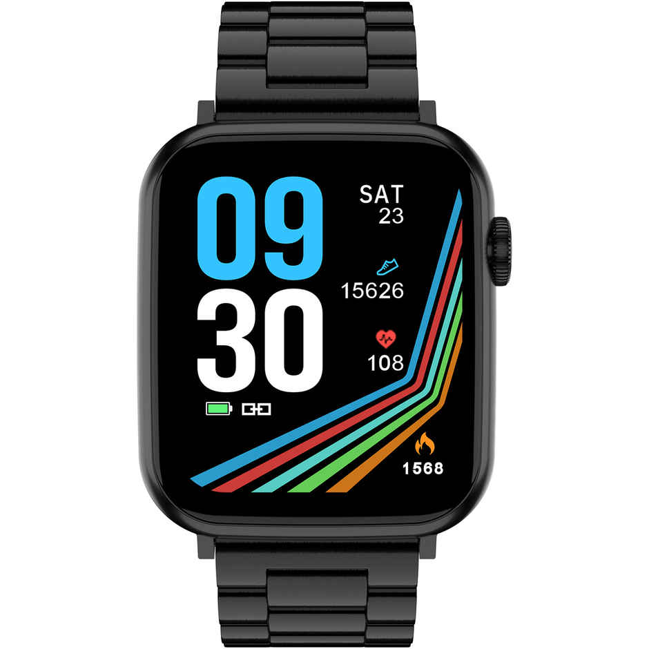 Fire-Boltt Lumos Smartwatch | 1.91" Display | BT Calling - Steel Black