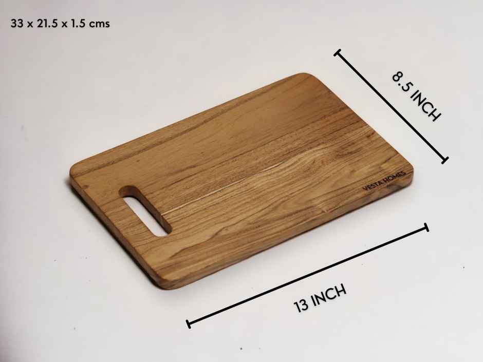 Vesta Homes Acacia Wood Chopping Board, Cutting Board, Serving Platter | 33X21.5X1.5 Cms