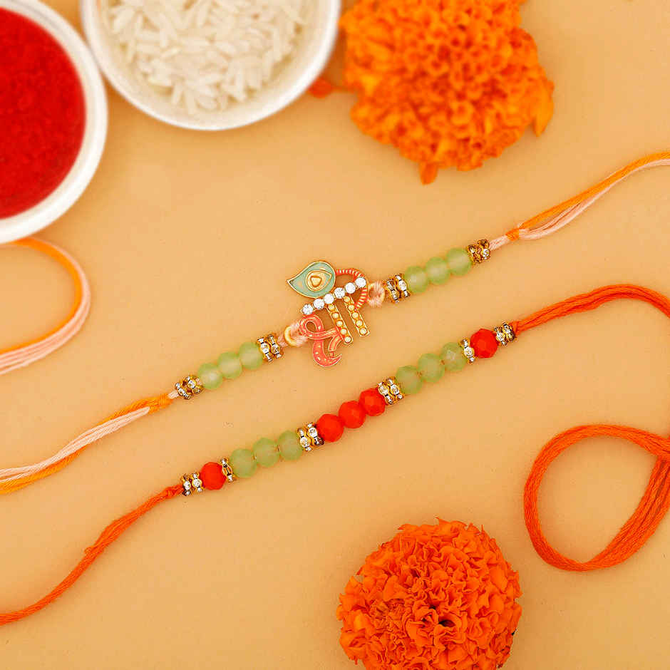 IGP Divine Meena And CZ Rakhi - Ornate and Luxurious