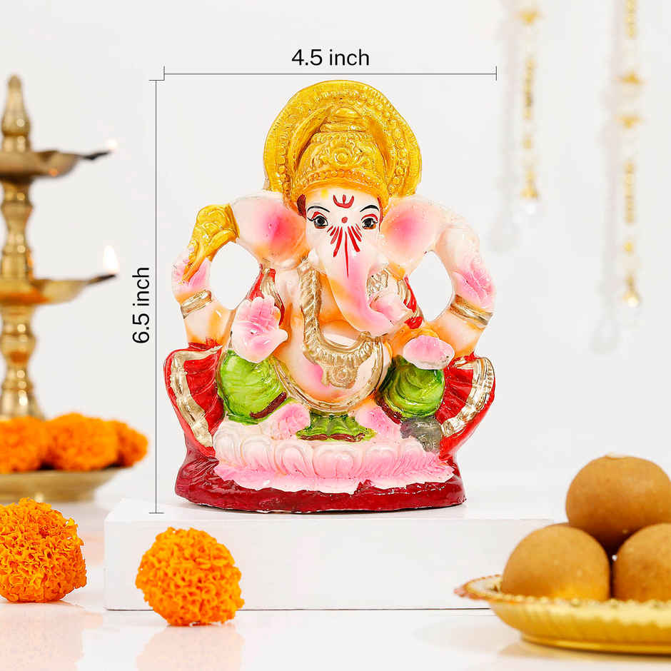 Eco-Friendly | Gentle Ganesha Idol | 6.5 inch | IGP