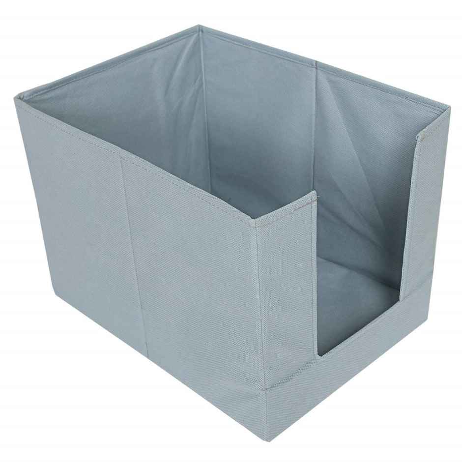 Kuber Industries Stylish Shirt Organizer For Wardrobe | Clothes Storage Box - Grey