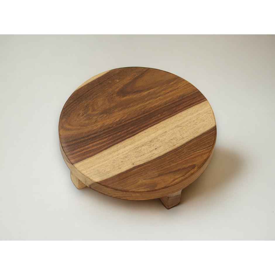 Vesta Homes Wooden Chakla/Pastryboard for Kitchen | Premium Solid Wood Roti Rolling Board