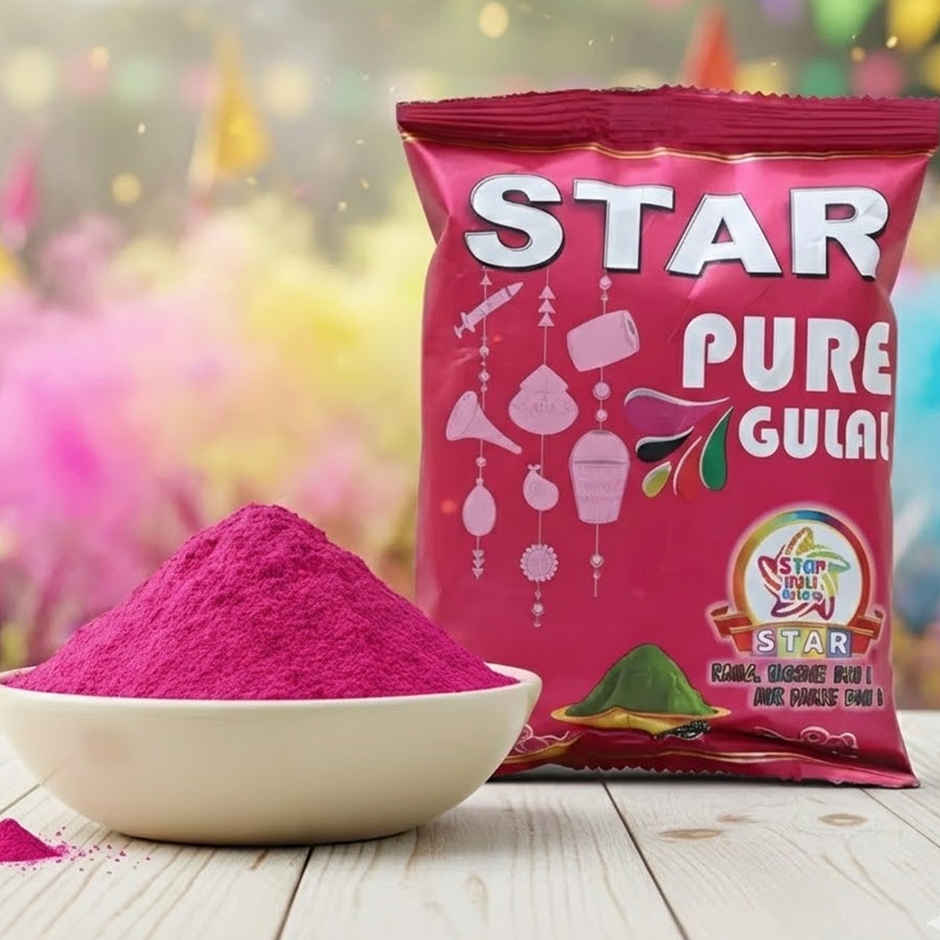Pure Gulal for Holi | Pink | Star