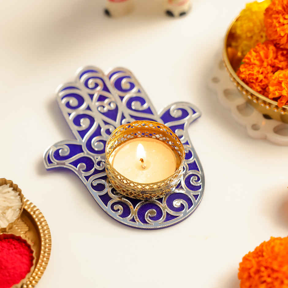 Hamsa Tealight Candle | IGP