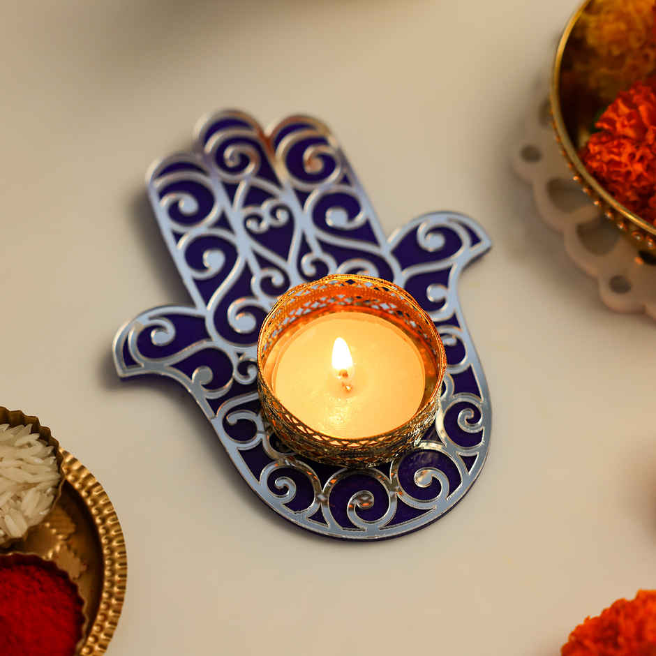 Hamsa Tealight Candle | IGP